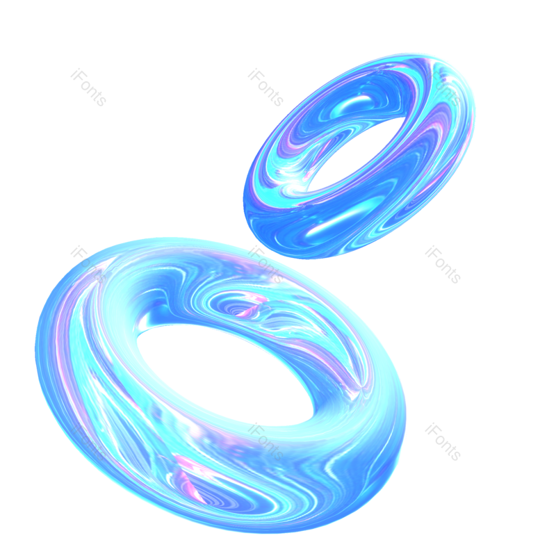 立体图片,蓝色元素,素材PNG,金属免抠素材